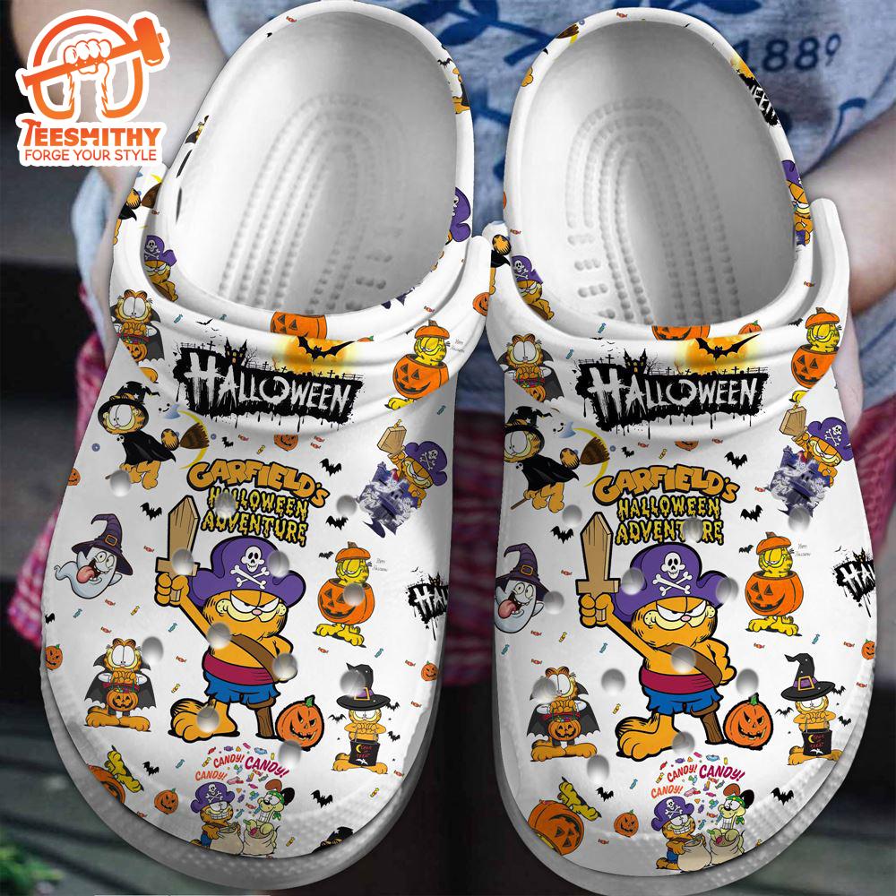 Garfield’s Halloween Adventure Cartoon Clogs Shoes Comfortable For Men Women And Kids