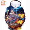 Genshin Impact – Game All Over Print Hoodie For Fans