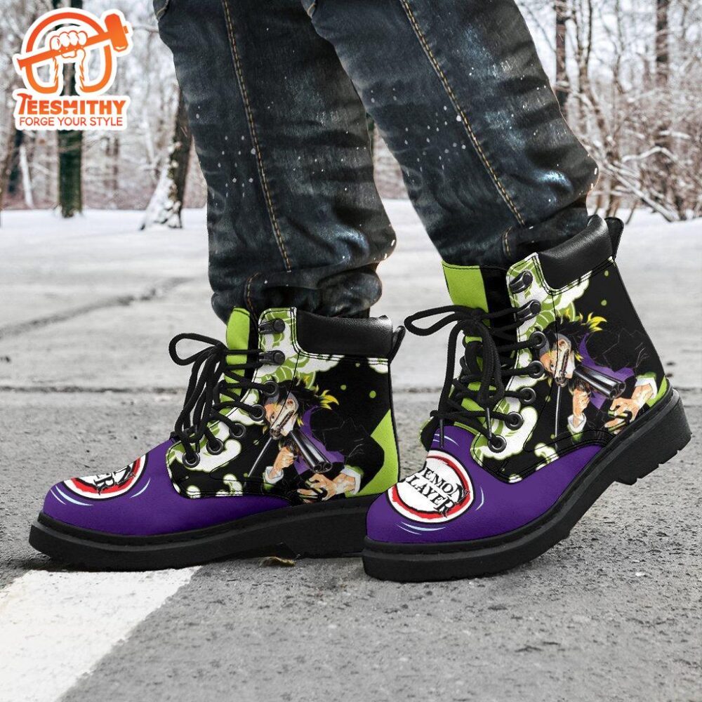 Genya Boots Shoes Demon Slayer Anime Custom