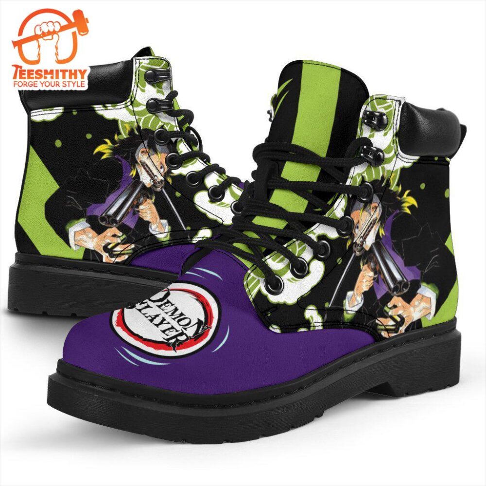 Genya Boots Shoes Demon Slayer Anime Custom