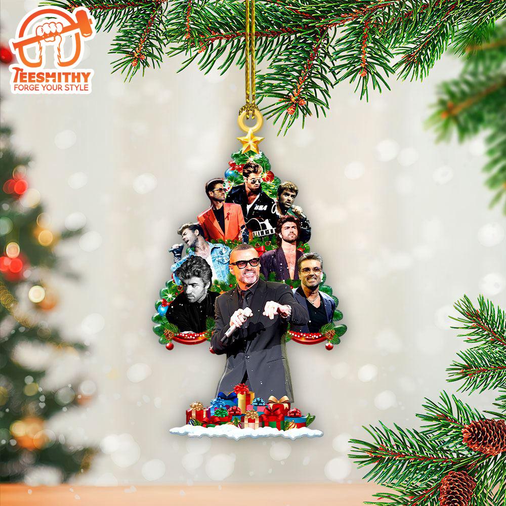 George Michael Custom Shape 2-sided Acrylic Ornament