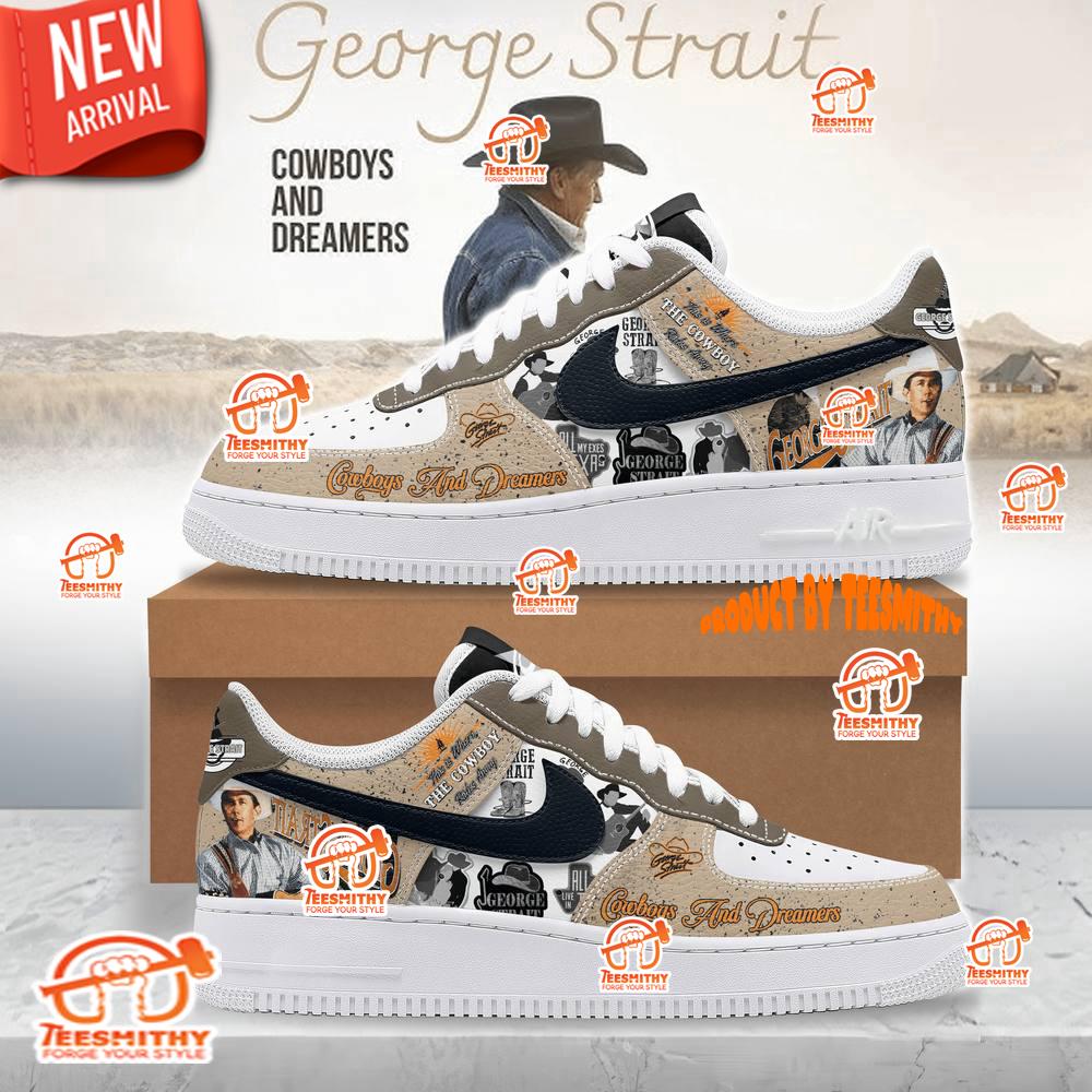 George Strait Cowboys And Dreamers Nike Air Force 1 Shoes