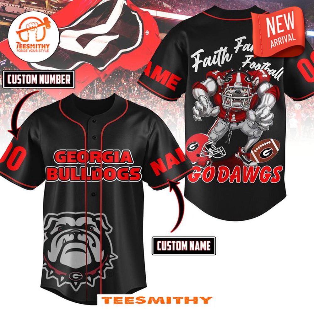 Georgia Bulldogs Faithful Dawgs Baseball Jersey