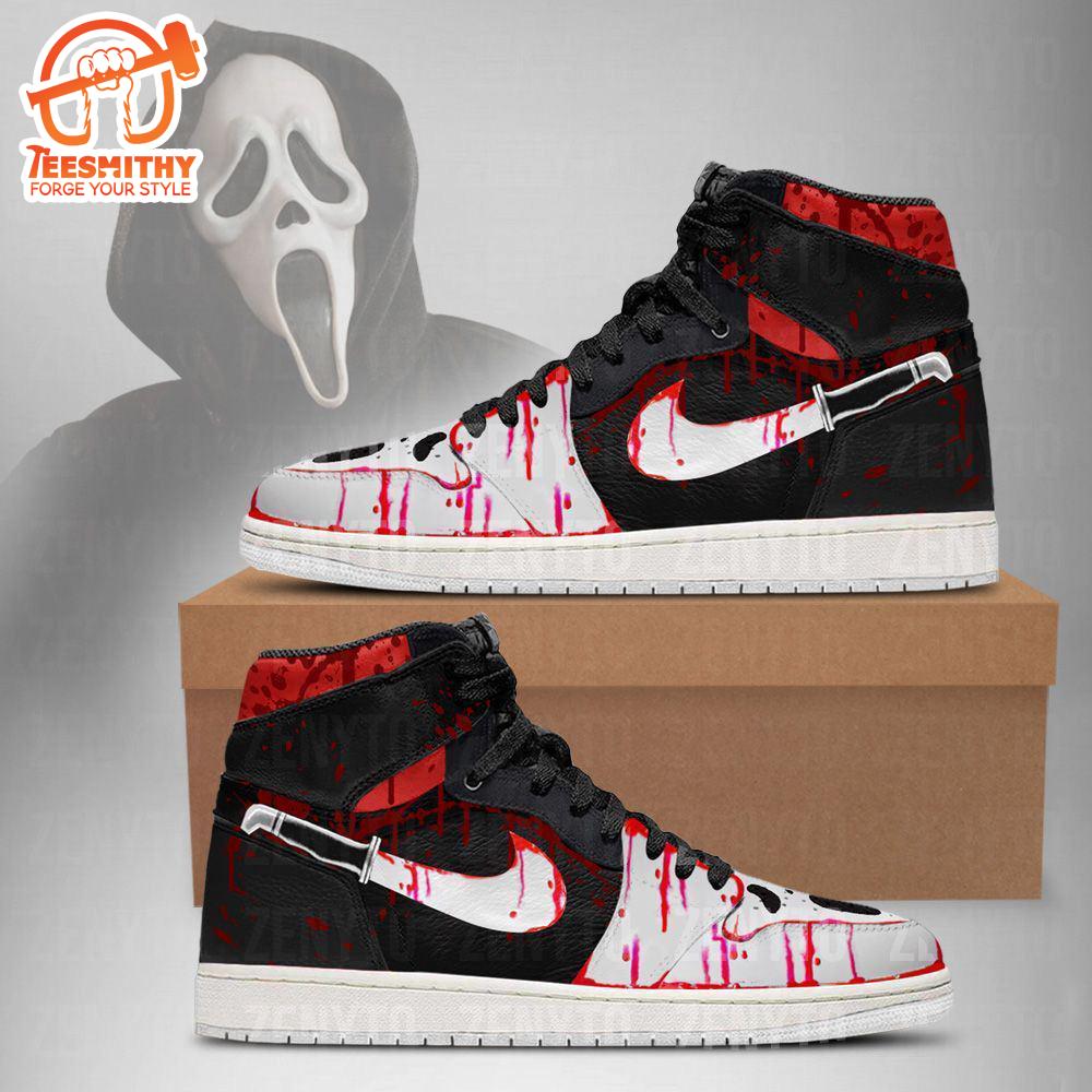 Ghostface Knife Air Jordan 1 Sneakers