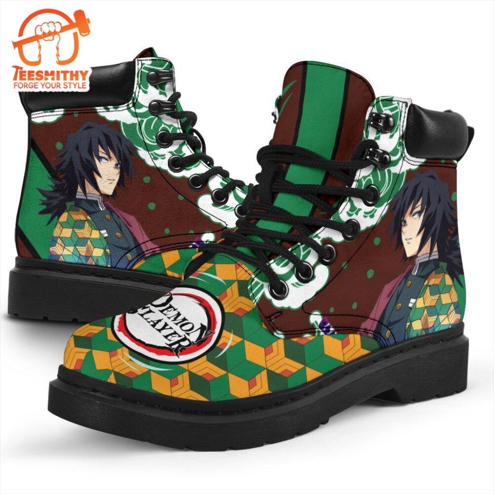 Giyuu Boots Shoes Demon Slayer Anime Custom