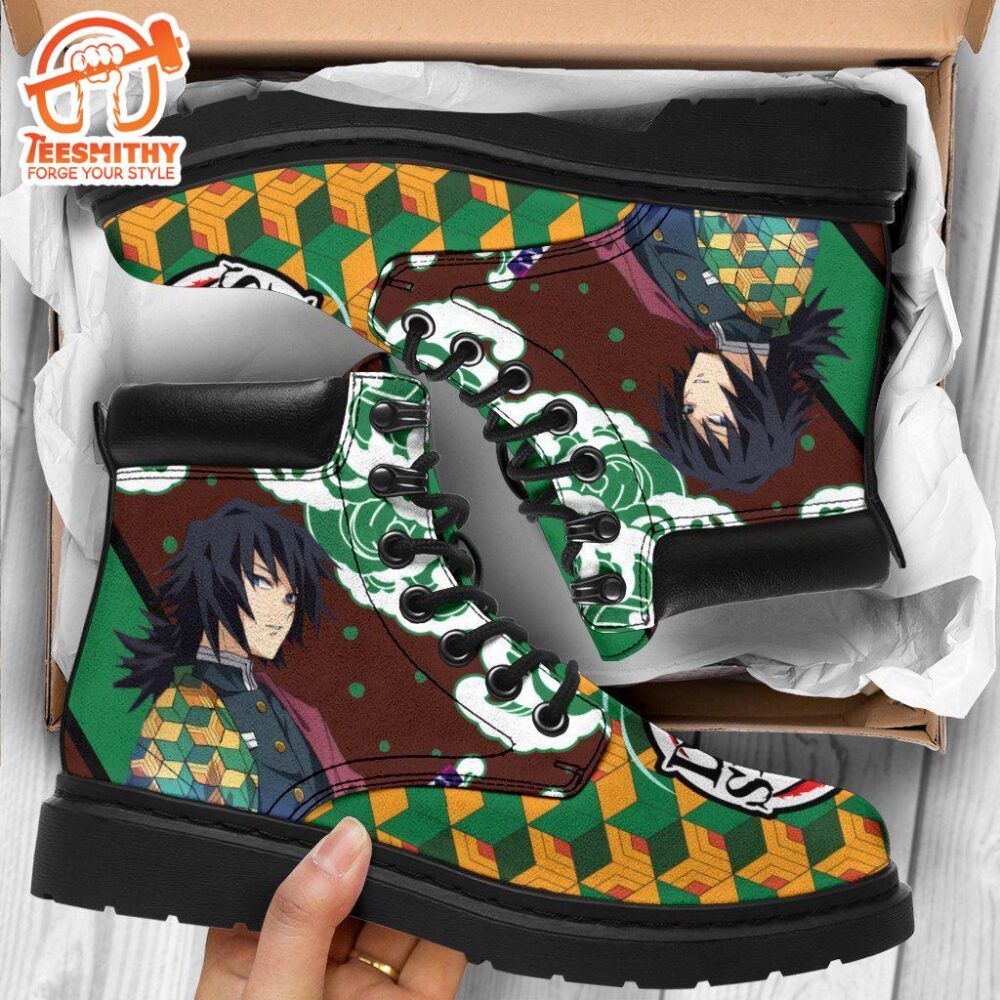 Giyuu Boots Shoes Demon Slayer Anime Custom