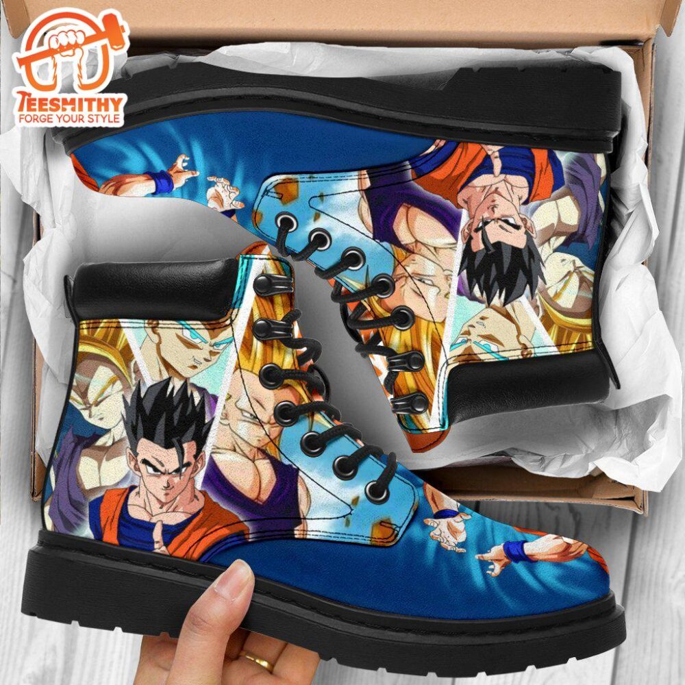 Gohan Dragon Ball Boots Timbs Anime Shoes Custom Fan Gift Idea