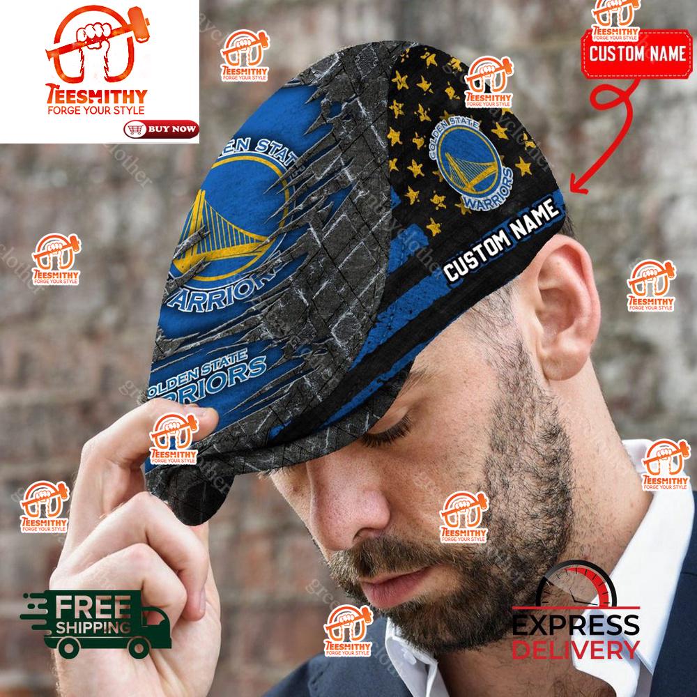 Golden State Warriors NBA Personalized Jeff Cap