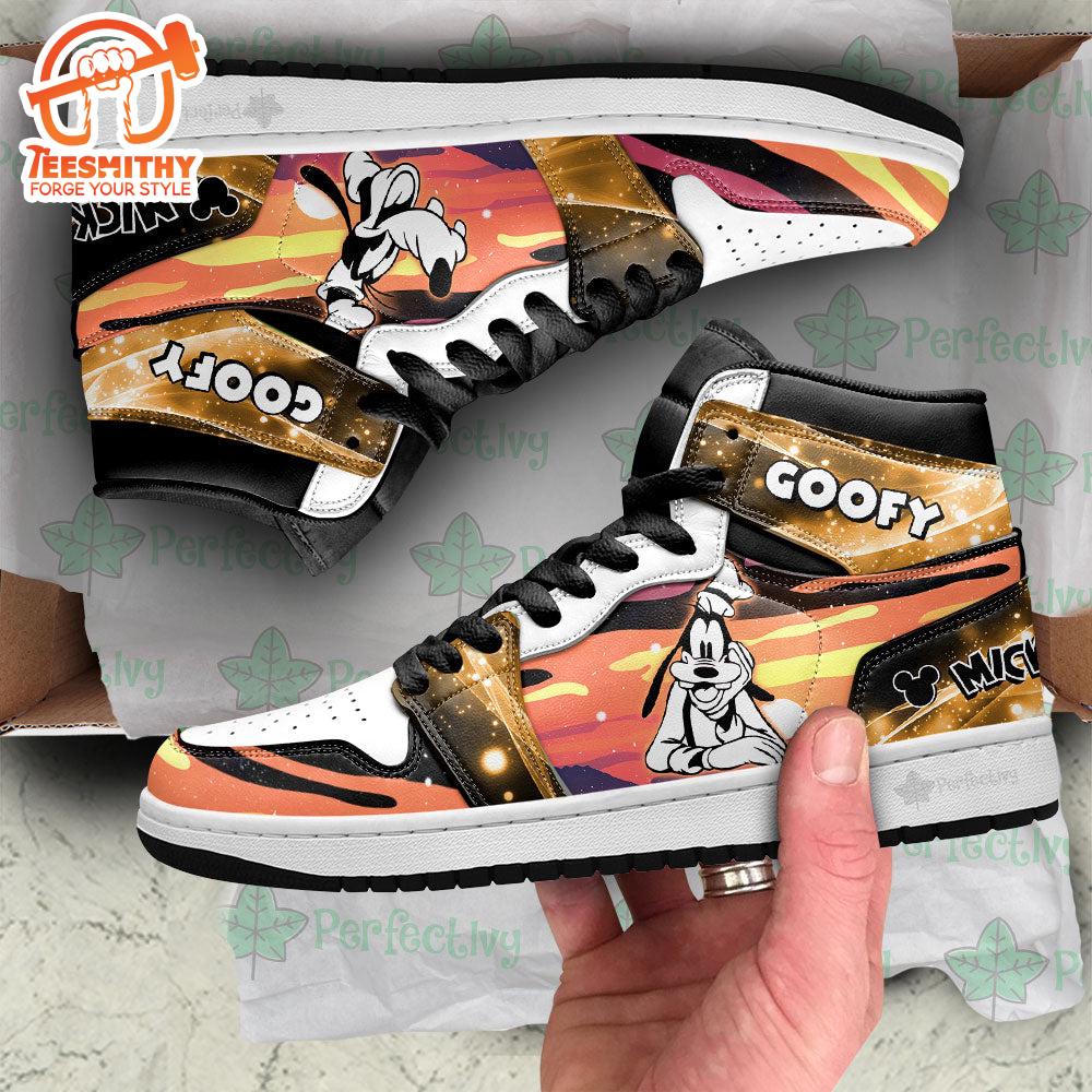 Goofy Characters Silhouette Air Jordan 1 Shoes Custom