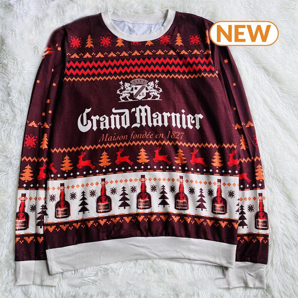 Grand Marnier Wine Ugly Christmas Sweater Shirt, Sweatshirt