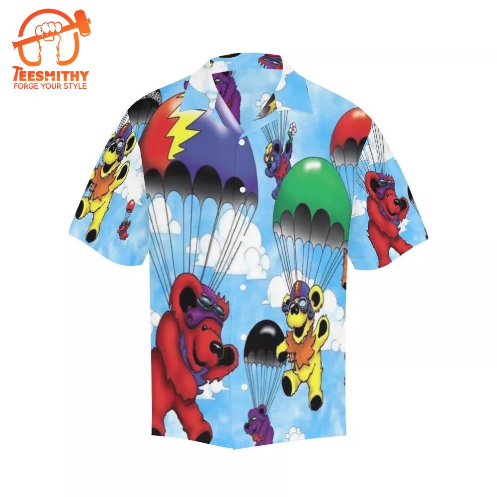 Grateful Dead Bears. 70’s Music Hawaiian Shirt