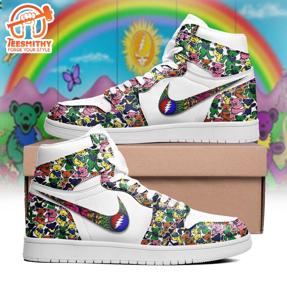 Grateful Dead Bears Custom Air Jordan 1 Sneakers