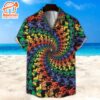 Grateful Dead Spiral Dancing Bears Hawaiian Shirt