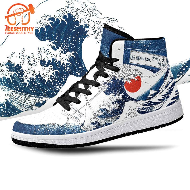 Great Wave Off Kanagawa JD1 Sneakers Custom Country