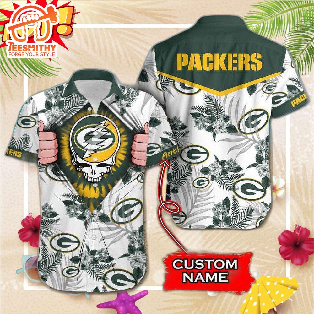 Green Bay Pack 49ers Grateful Dead Personalized Hawaiian Shirt