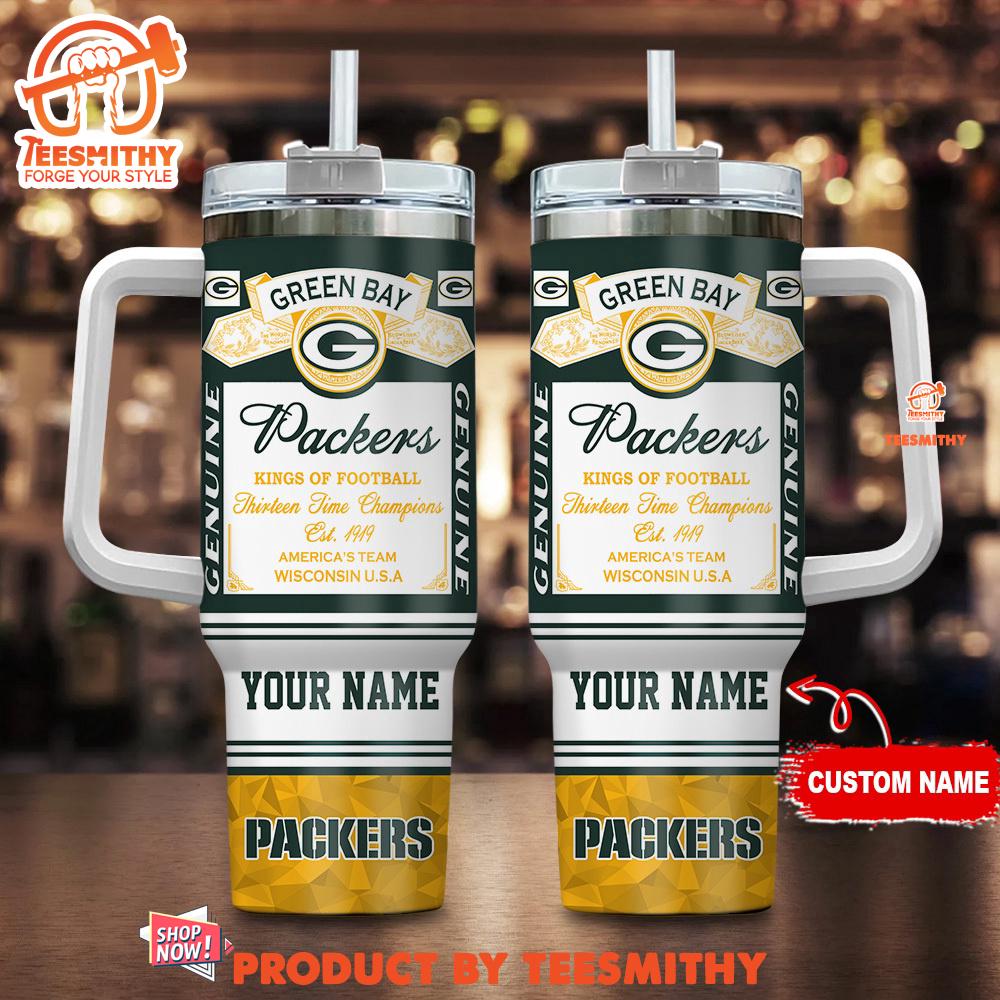 Green Bay Packers Nfl Kings Of Football Personalized Tumbler 40oz