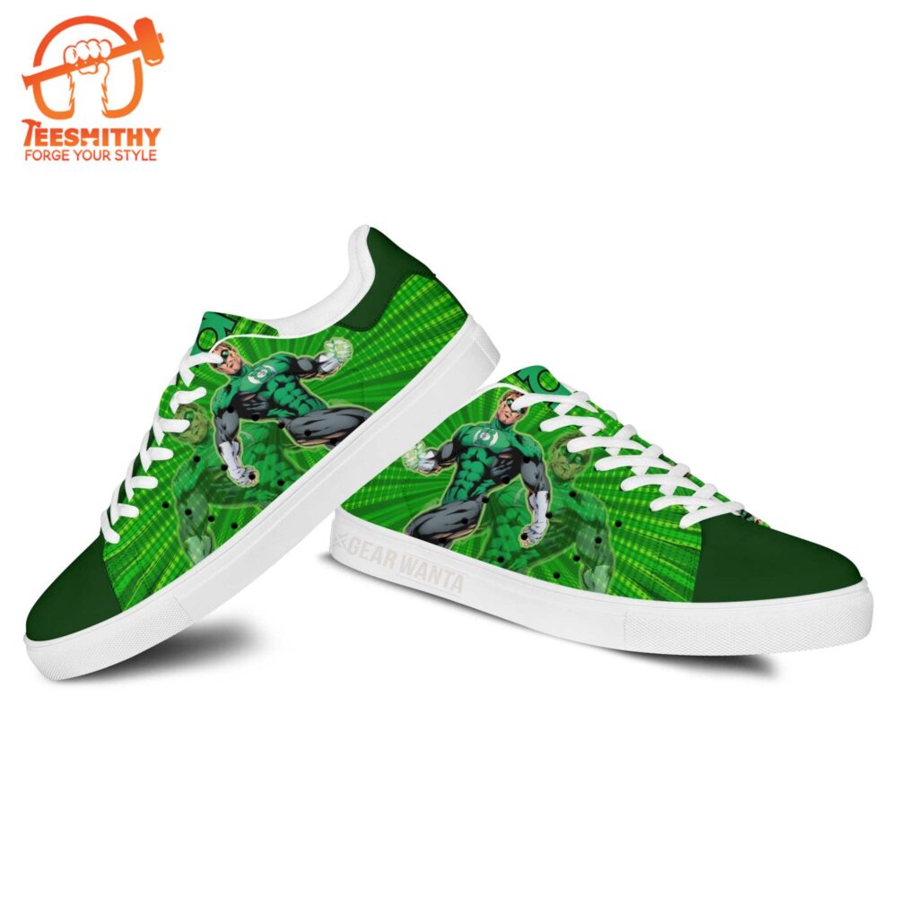 Green Lanturn Stan Smith Shoes For Kid