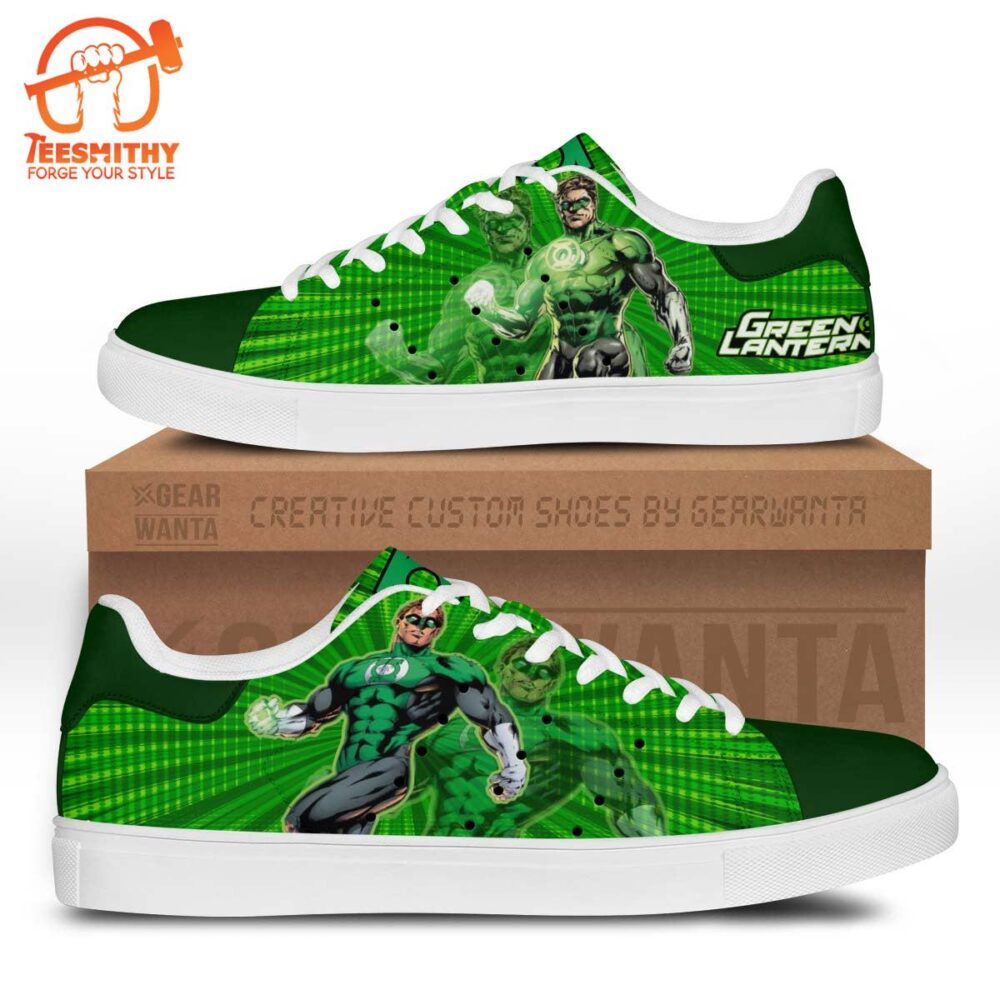 Green Lanturn Stan Smith Shoes For Kid