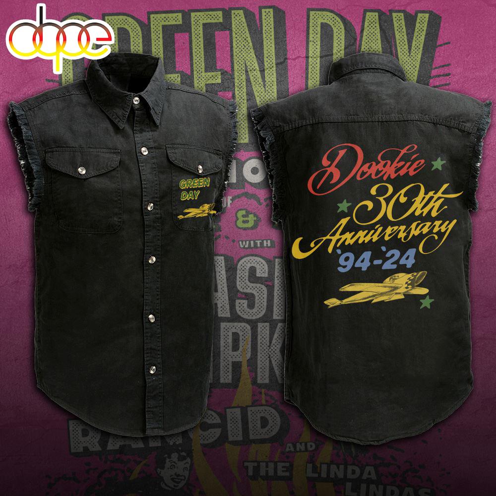 GreenDay 3D Lightweight Sleeveless Denim Shirt