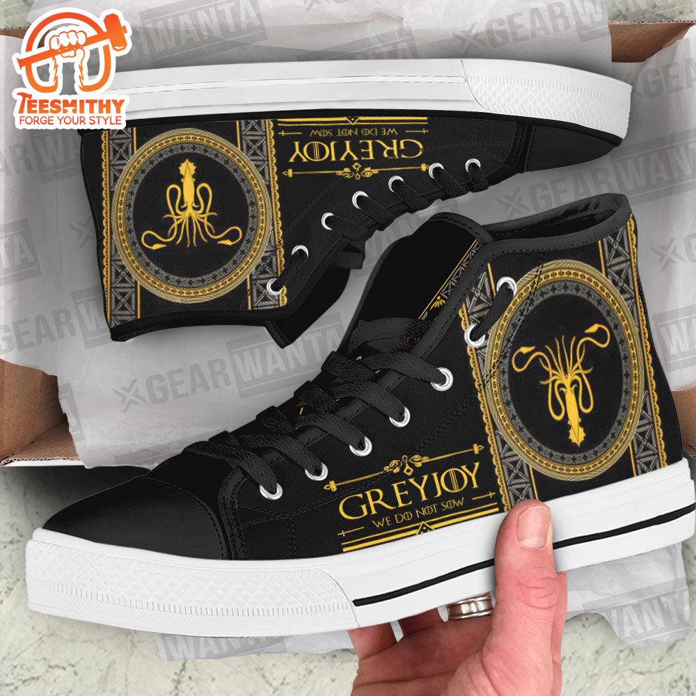 Greyjoy Game Of Thrones High Top Shoes Custom For Fans