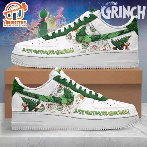 Grinch Just Waiting For Grinchmas 2024 Ew People Air Force 1 Shoes