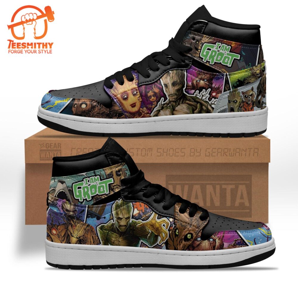 Groot Shoes Custom Super Heroes Sneakers