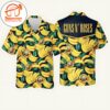 Guns N Roses Banana Hawaiian Button Up Shirts