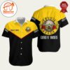 Guns N’ Roses Band Logo Hawaiian Button Up Shirts