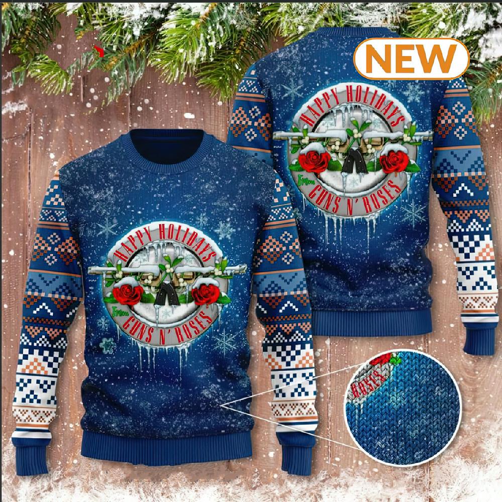 Guns N’ Roses , Christmas GiftsUgly Christmas Sweater Shirt, Sweatshirt