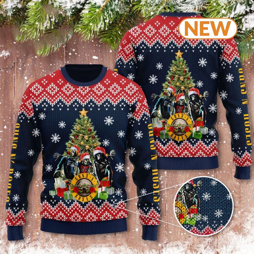 Guns N’ Roses  Ugly Christmas Sweater Shirt, Sweatshirt