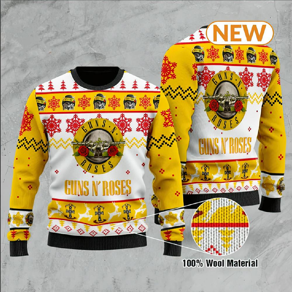 Guns N’ Roses Ugly Christmas Sweater Shirt, Sweatshirt