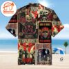 Guns N’ Roses Vintage Concert Poster Hawaiian Button Up Shirts