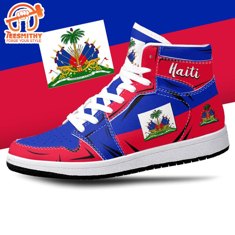 Haitian Flag JD1 Sneakers Custom Country