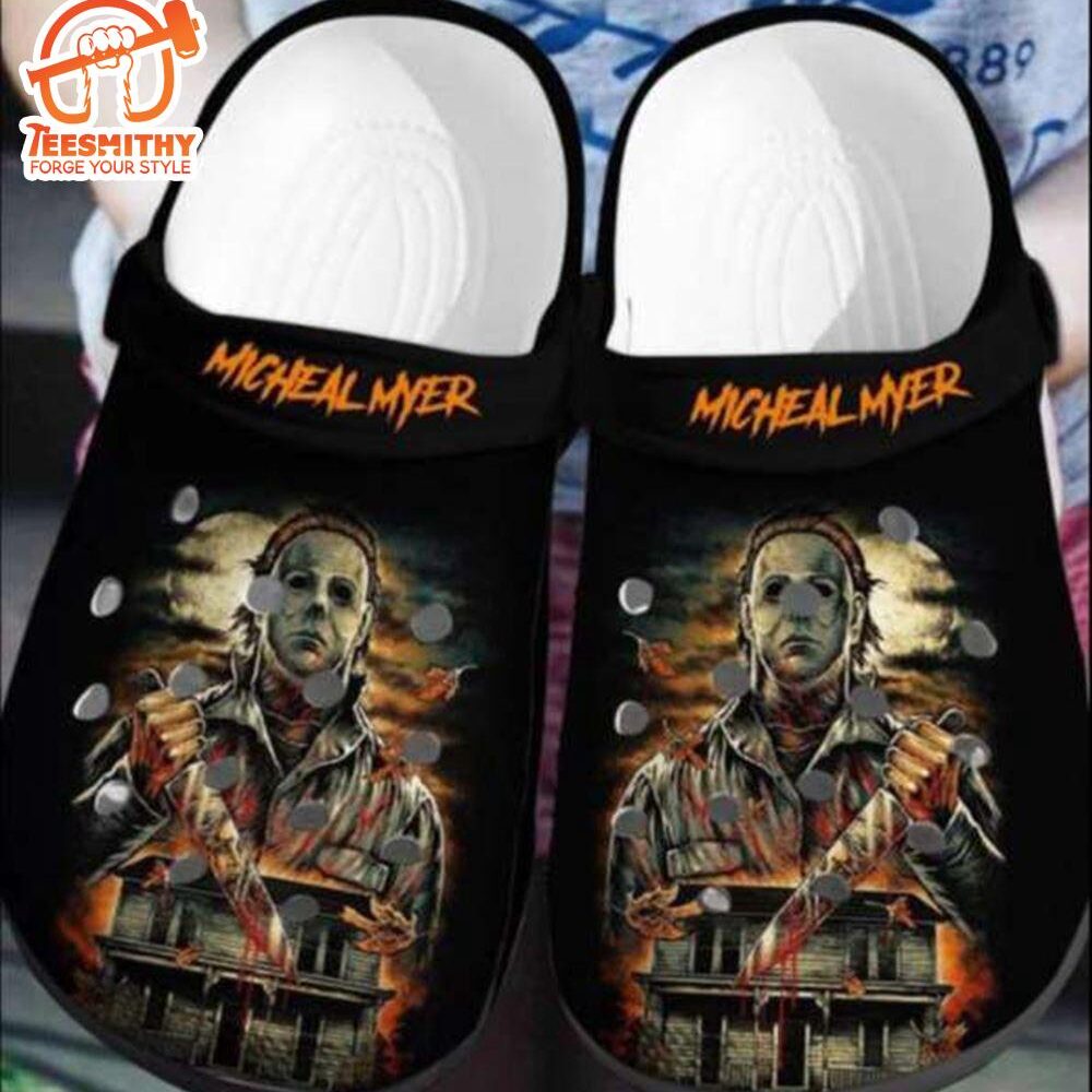 Halloween Black Michael Myers Clogs