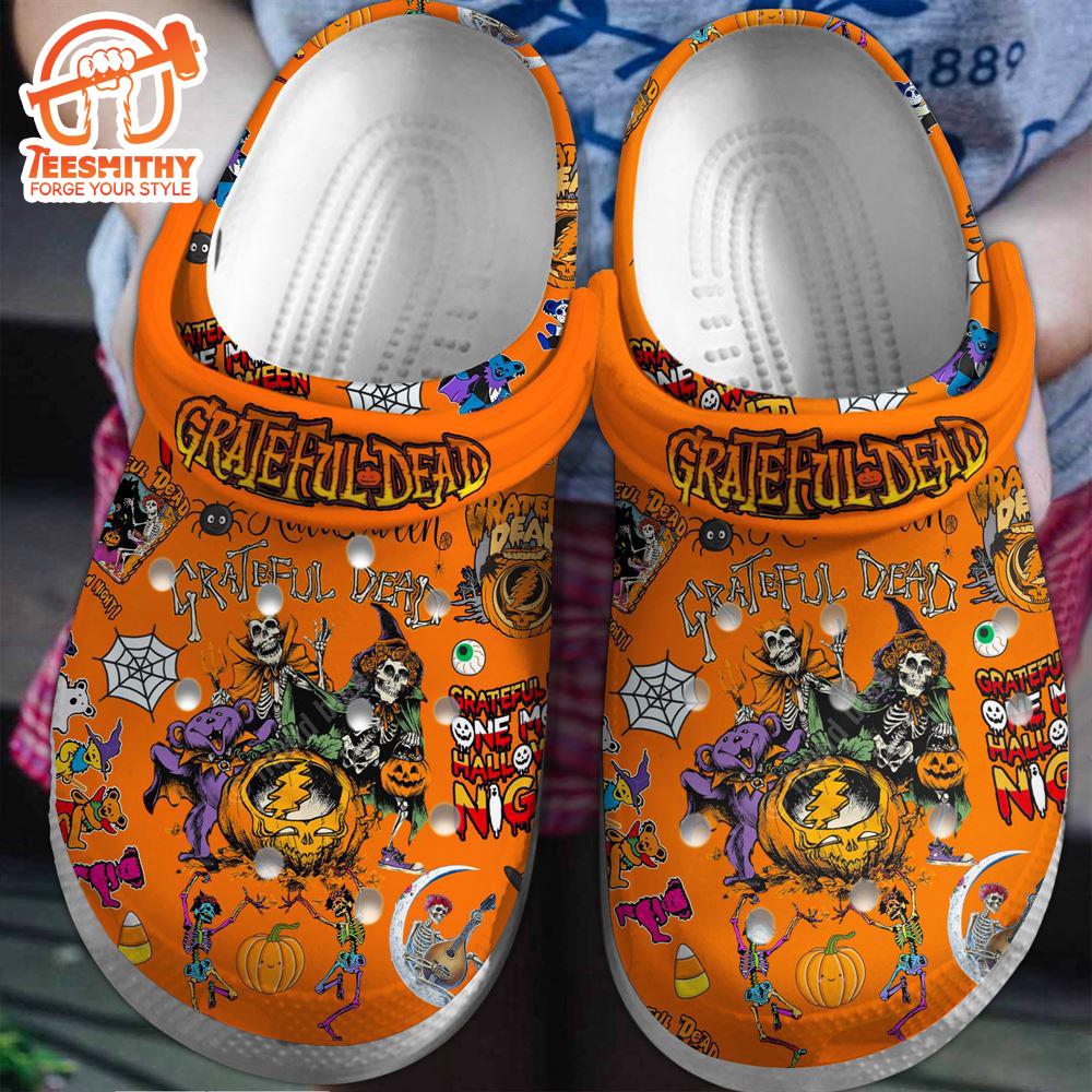 Halloween Grateful Dead Music Clogs Shoes Comfortable For Men Women And Kids