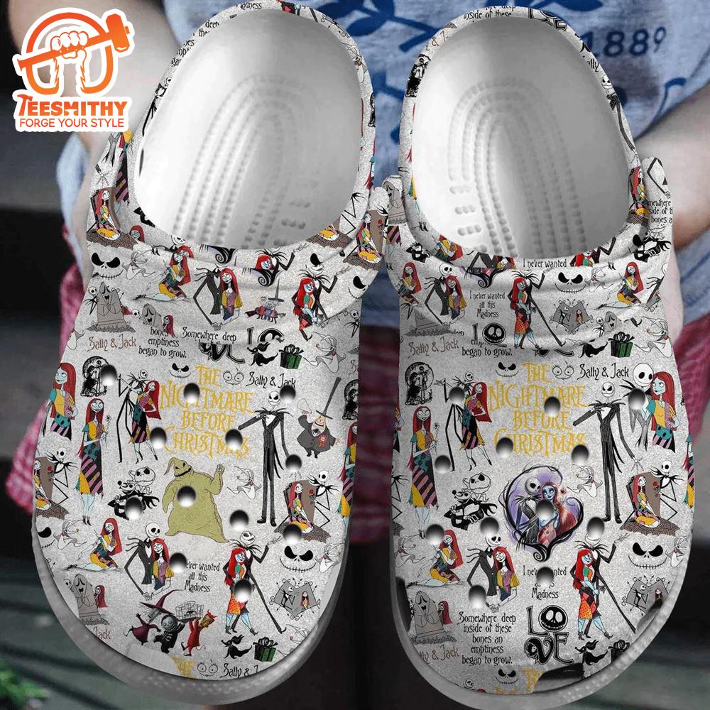 Halloween The Nightmare Before Christmas Comfortable Shoes Band Clogs For Men Women