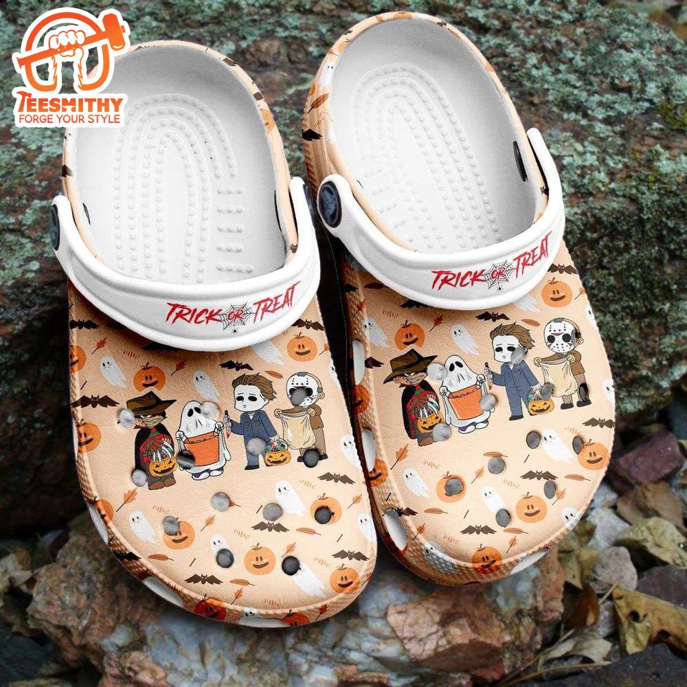 Halloween Trick Or Treat Funny Top Killer Characters Horror Movie Clogs