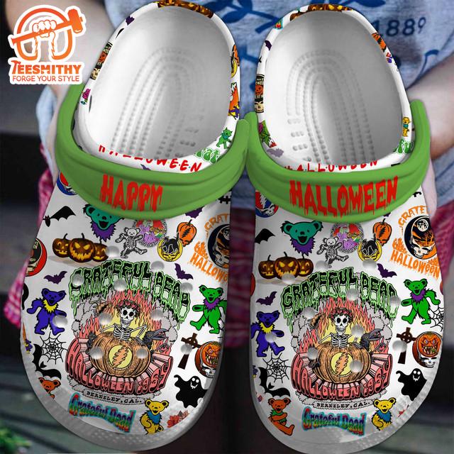 Happy Halloween Grateful Dead Music Band Clogs