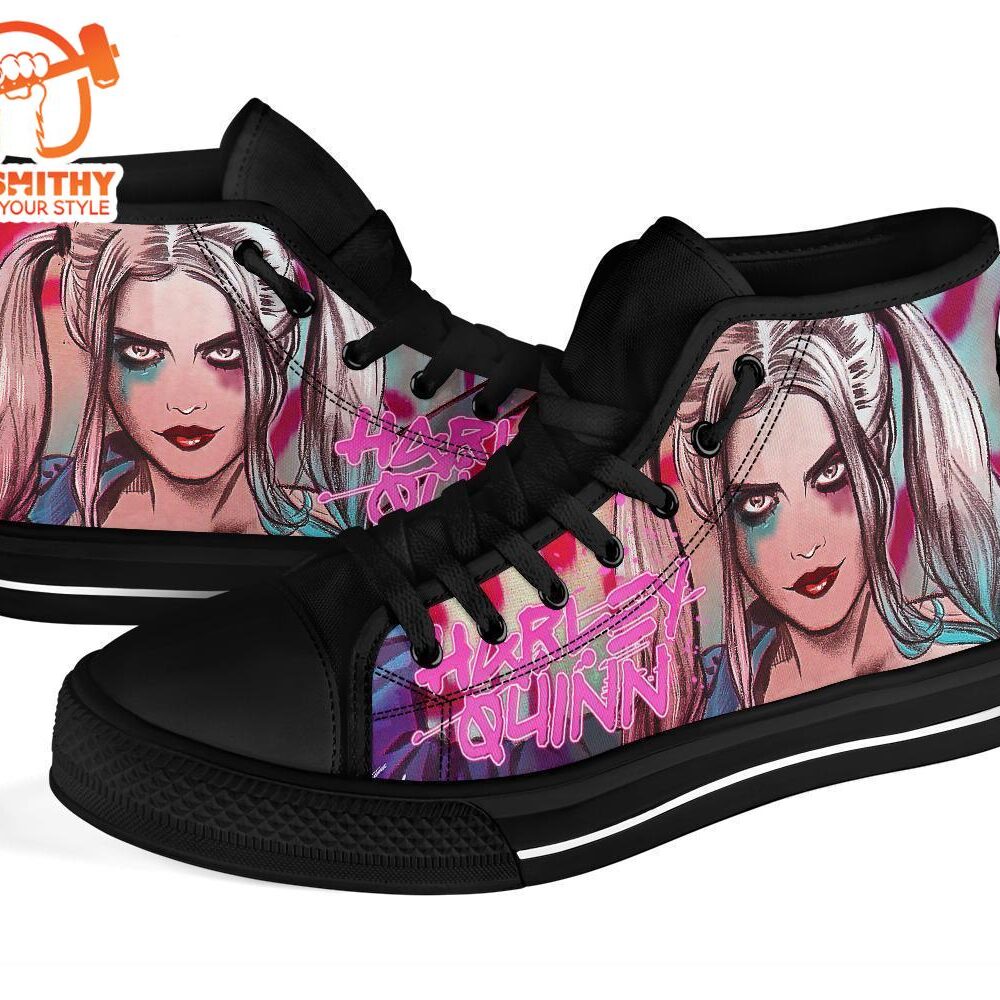 Harley Quinn High Top Shoes Custom