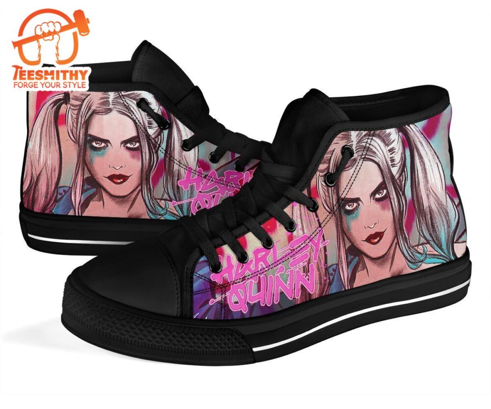 Harley Quinn High Top Shoes Custom