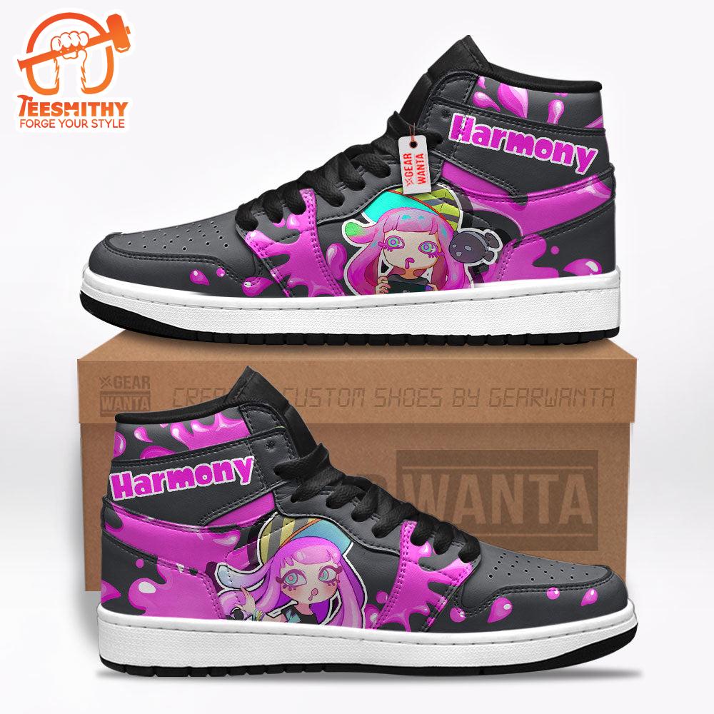 Harmony Splatoon Air Jordan 1 Sneakers Custom Shoes For Gaming Fans