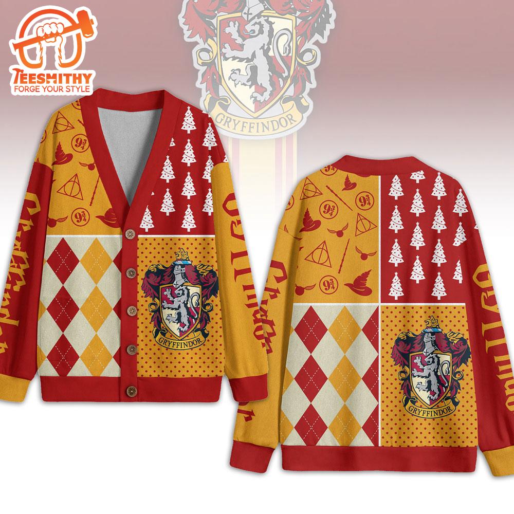 Harry Potter Gryffindor, Harry Potter Unisex Knitted Fleece Cardigan