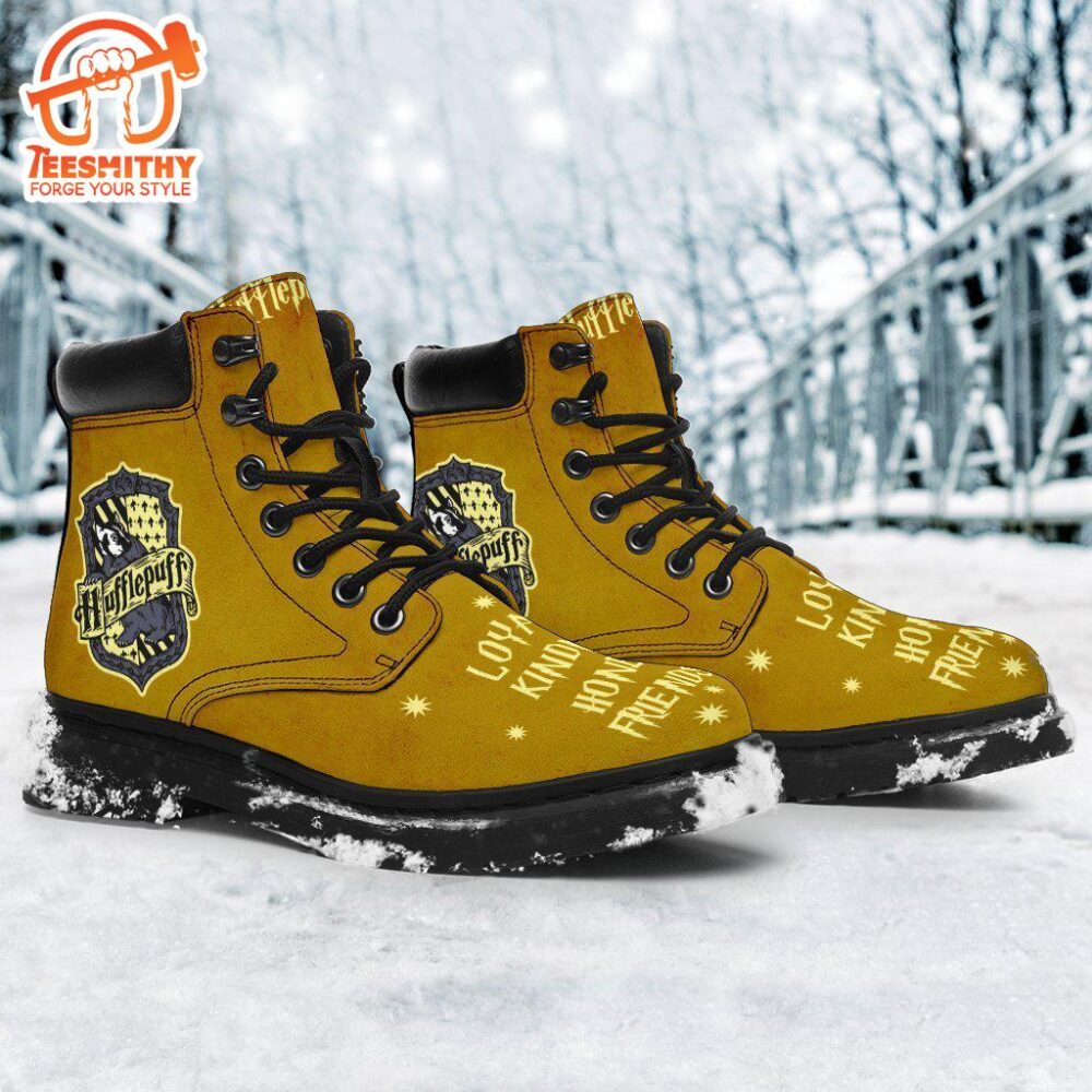 Harry Potter Hufflepuff Timbs Boots Custom Shoes For Fan