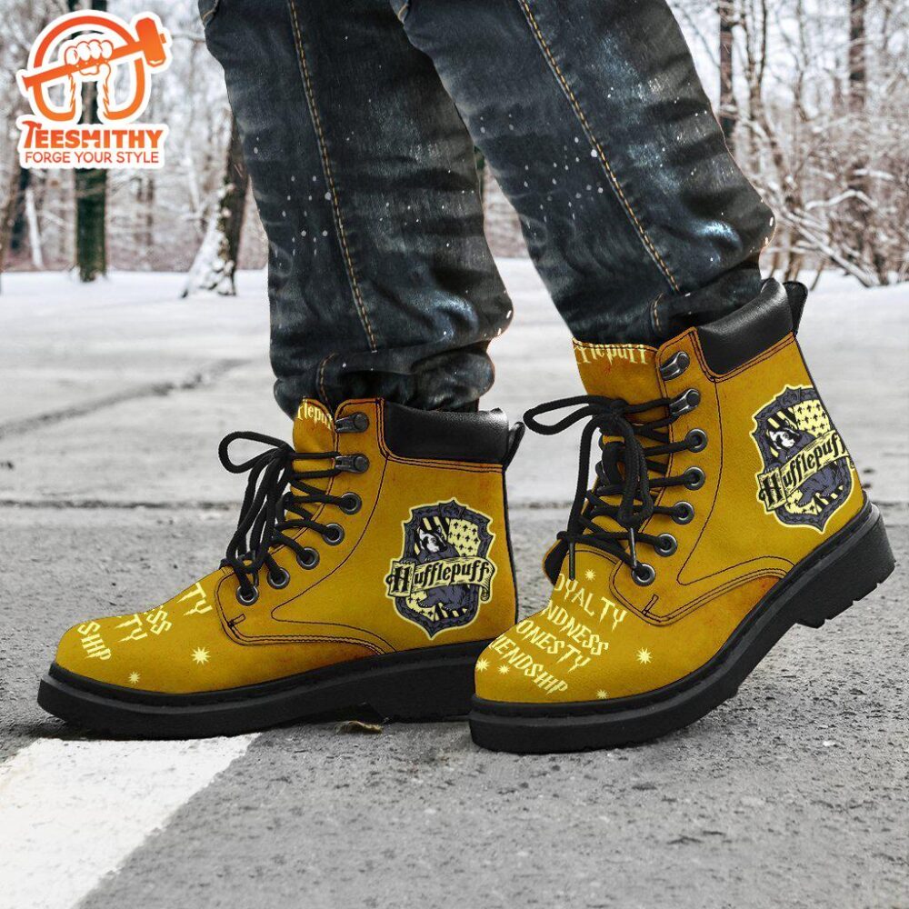 Harry Potter Hufflepuff Timbs Boots Custom Shoes For Fan