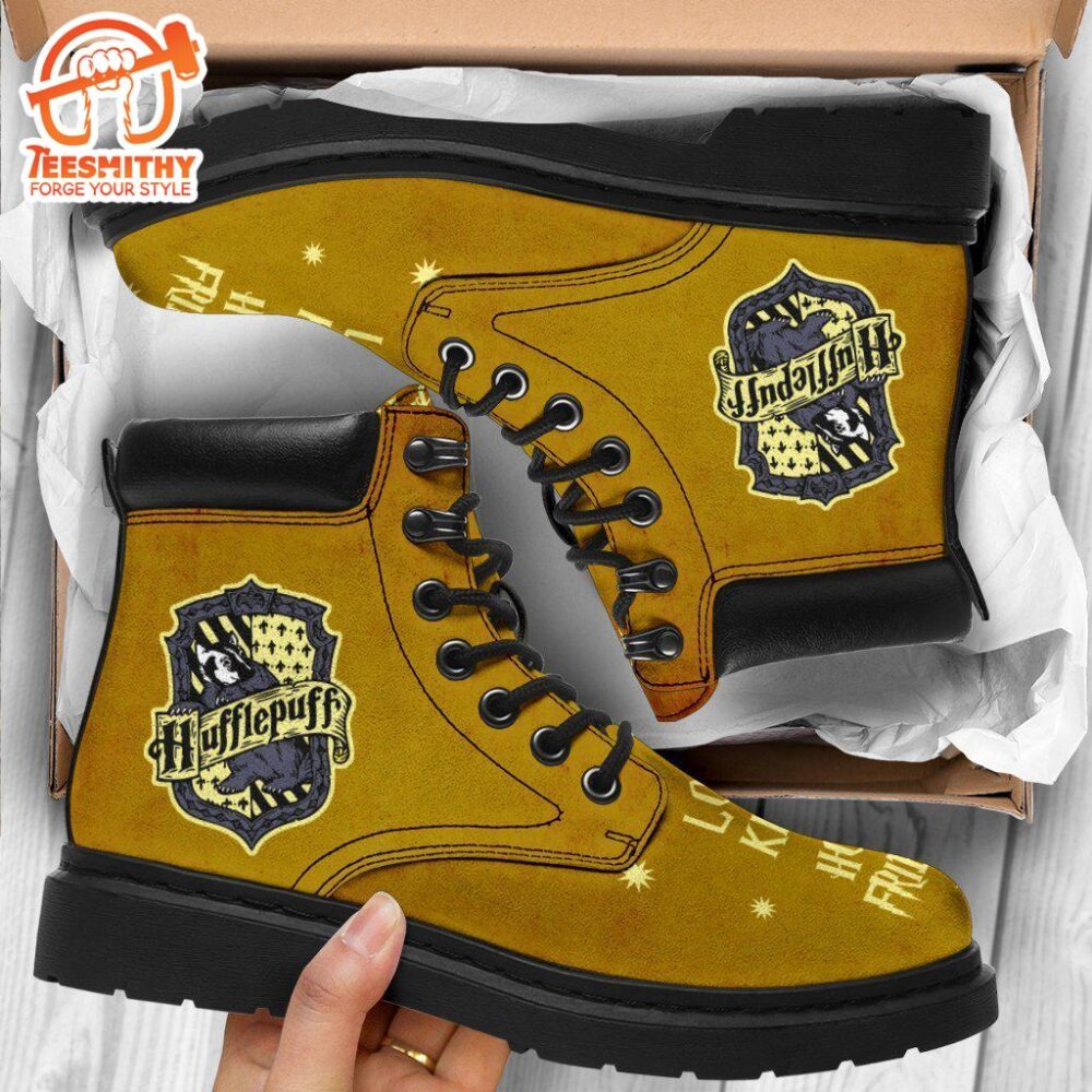 Harry Potter Hufflepuff Timbs Boots Custom Shoes For Fan