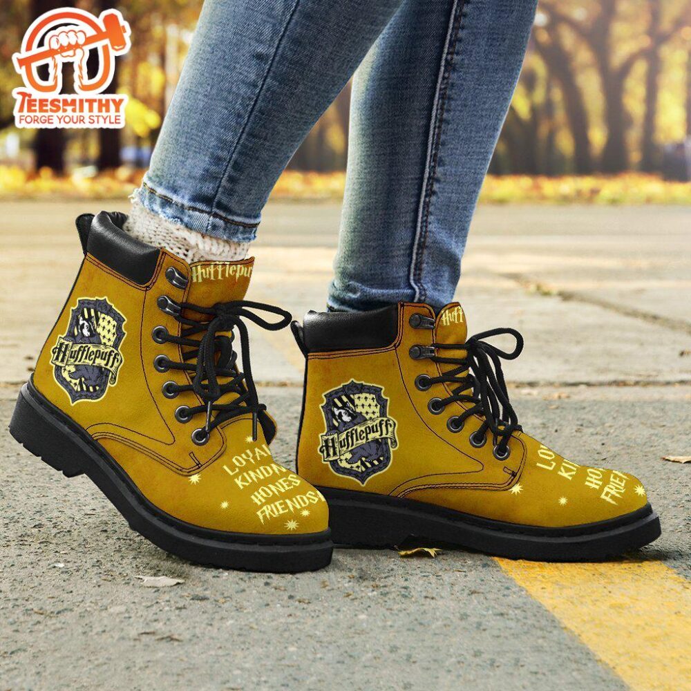 Harry Potter Hufflepuff Timbs Boots Custom Shoes For Fan