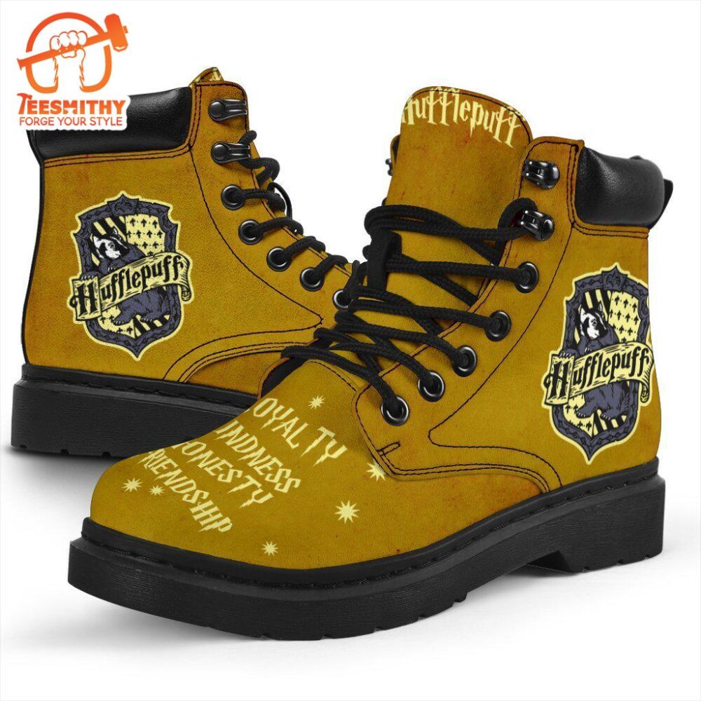 Harry Potter Hufflepuff Timbs Boots Custom Shoes For Fan