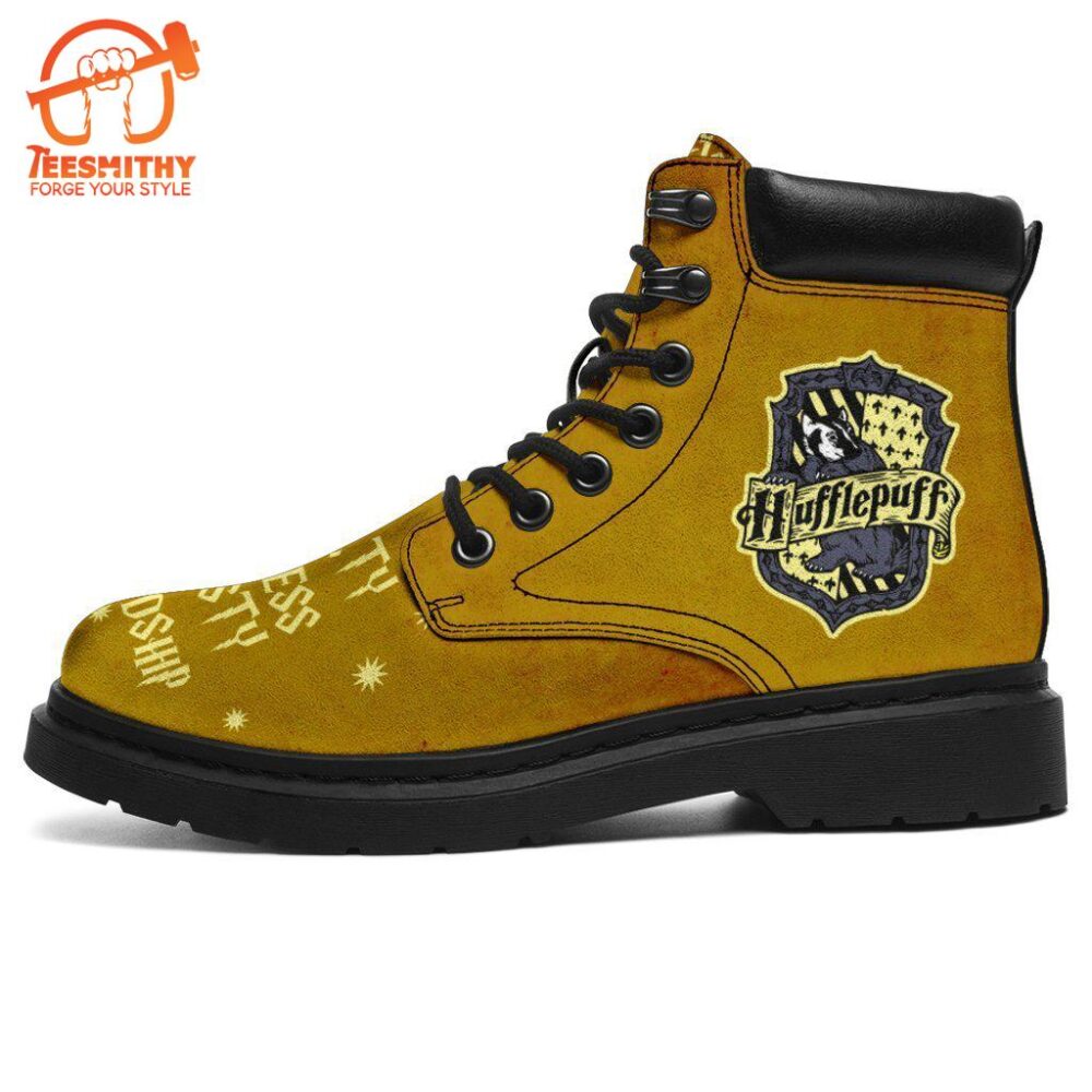 Harry Potter Hufflepuff Timbs Boots Custom Shoes For Fan