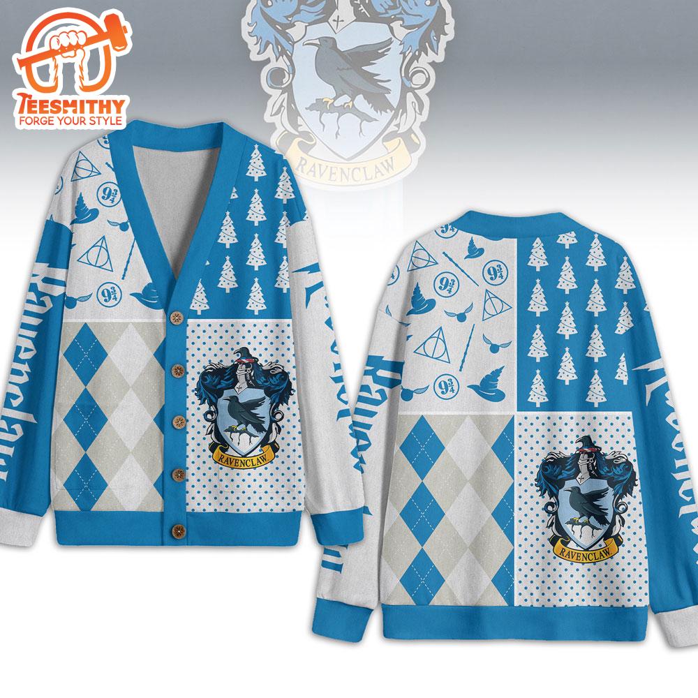 Harry Potter Ravenclaw, Harry Potter Unisex Knitted Fleece Cardigan