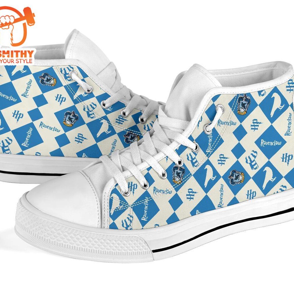 Harry Potter Ravenclaw Shoes High Top Custom Pattern Sneakers